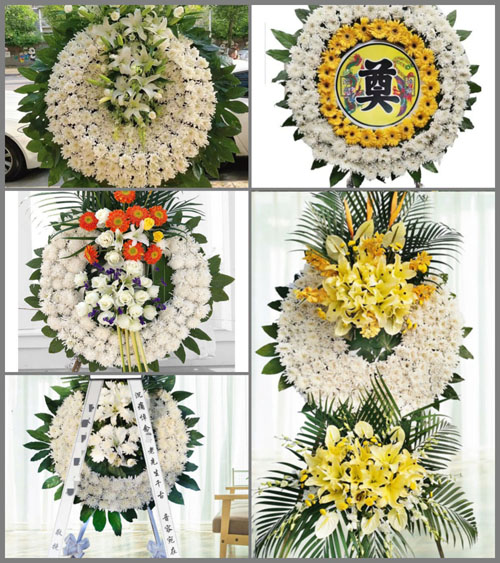安徽六安市裕安区小华山街道十里岗村花圈速递